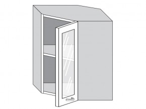 1.60.3у Шкаф настенный (h=720) угловой на 600мм со стекл. дверцей в Миньяре - minyar.mebel74.com | фото