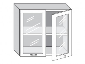 1.80.4 Шкаф настенный (h=720) на 800мм с 2-мя стек.дверцами в Миньяре - minyar.mebel74.com | фото