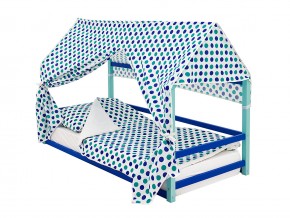 Детская кровать-домик Монтессори Svogen мятно-синий в Миньяре - minyar.mebel74.com | фото 4