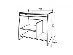 Детский стол компьютерный венге Кроха в Миньяре - minyar.mebel74.com | фото 2