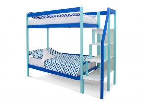 Двухъярусная кровать Svogen мятно-синий в Миньяре - minyar.mebel74.com | фото