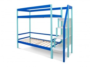 Двухъярусная кровать Svogen с ящиками мятно-синий в Миньяре - minyar.mebel74.com | фото 2