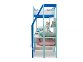 Двухъярусная кровать Svogen с ящиками мятно-синий в Миньяре - minyar.mebel74.com | фото 4