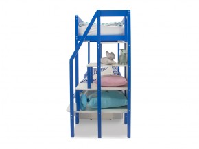 Двухъярусная кровать Svogen с ящиками и бортиком синий в Миньяре - minyar.mebel74.com | фото 3