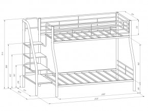 Двухъярусная кровать Толедо 1 Я Черный-Венге в Миньяре - minyar.mebel74.com | фото 2