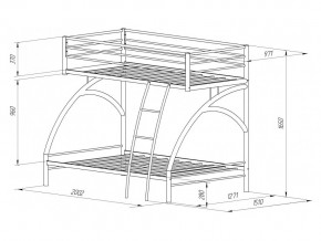 Двухъярусная кровать Виньола 2 слоновая кость в Миньяре - minyar.mebel74.com | фото 2