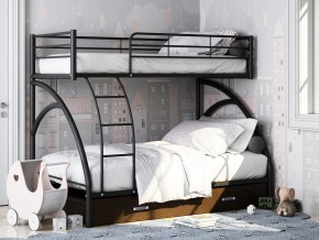 Двухъярусная кровать Виньола-2 Я черный в Миньяре - minyar.mebel74.com | фото