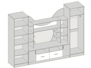 Гостиная Аллегро вариант 5 ясень шимо в Миньяре - minyar.mebel74.com | фото 2