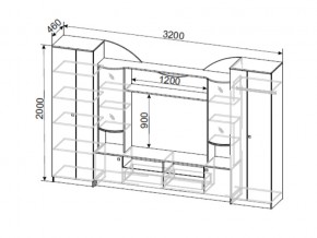 Гостиная МГС 8 Ясень Анкор светлый в Миньяре - minyar.mebel74.com | фото 3