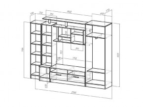 Гостиная Оскар венге/анкор светлый в Миньяре - minyar.mebel74.com | фото 2