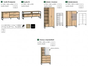 Гостиная Виртон Дуб Крафт Золотой в Миньяре - minyar.mebel74.com | фото 2