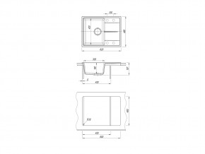 Каменная мойка Dr. Gans Smart Оливия 620 в Миньяре - minyar.mebel74.com | фото 2