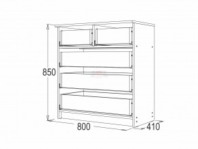 Комод 8 фант венге-млечный дуб в Миньяре - minyar.mebel74.com | фото 2