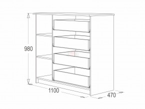 Комод 9 фант венге-млечный дуб в Миньяре - minyar.mebel74.com | фото 2