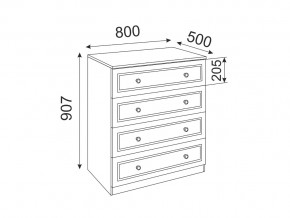 Комод Беатрис модуль 5 Дуб млечный в Миньяре - minyar.mebel74.com | фото 2