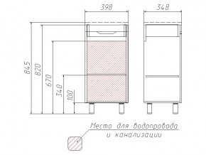 Комплект мебели для ванной 3D 40 в Миньяре - minyar.mebel74.com | фото 4