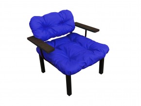 Кресло Дачное синяя подушка в Миньяре - minyar.mebel74.com | фото