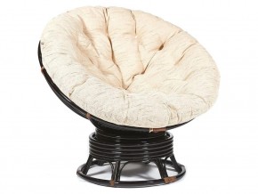 Кресло-качалка Papasan w 23/01 B с подушкой Antique brown, ткань Старт в Миньяре - minyar.mebel74.com | фото