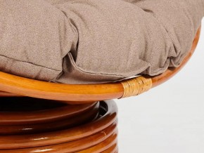 Кресло-качалка Papasan w 23/01 B с подушкой Cognac, экошерсть Коричневый в Миньяре - minyar.mebel74.com | фото 2