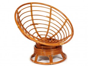 Кресло-качалка Papasan w 23/01 B с подушкой Cognac, экошерсть Коричневый в Миньяре - minyar.mebel74.com | фото 4