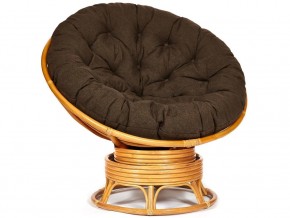 Кресло-качалка Papasan w 23/01 B с подушкой Honey, ткань Коричневый в Миньяре - minyar.mebel74.com | фото