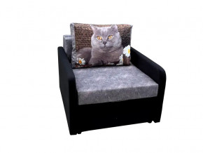 Кресло кровать Канзасик с подлокотниками кот с ромашкой в Миньяре - minyar.mebel74.com | фото
