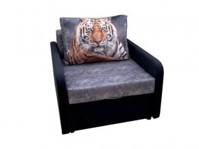 Кресло кровать Канзасик с подлокотниками тигр серый в Миньяре - minyar.mebel74.com | фото