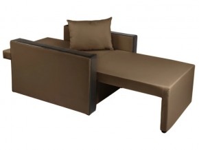 Кресло-кровать Милена с подлокотниками рогожка brown в Миньяре - minyar.mebel74.com | фото 2