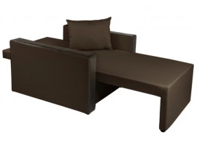 Кресло-кровать Милена с подлокотниками рогожка chocolate в Миньяре - minyar.mebel74.com | фото 2