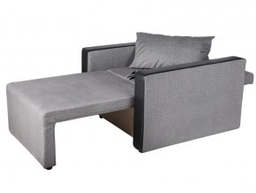 Кресло-кровать Милена с подлокотниками велюр серый в Миньяре - minyar.mebel74.com | фото 2
