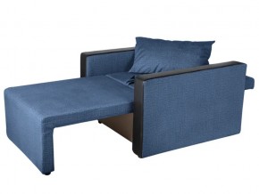 Кресло-кровать Милена с подлокотниками велюр синий в Миньяре - minyar.mebel74.com | фото 2