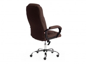 Кресло офисное Bergamo хром ткань коричневый в Миньяре - minyar.mebel74.com | фото 3