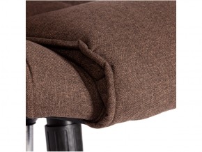 Кресло офисное Bergamo хром ткань коричневый в Миньяре - minyar.mebel74.com | фото 4
