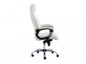 Кресло офисное Boss люкс хром кожзам белый в Миньяре - minyar.mebel74.com | фото 2