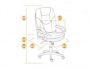Кресло офисное Comfort lt флок коричневый в Миньяре - minyar.mebel74.com | фото 2