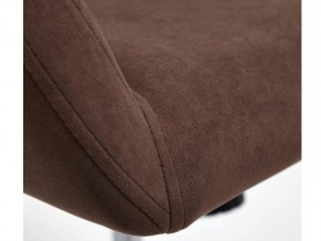 Кресло офисное Modena хром флок коричневый в Миньяре - minyar.mebel74.com | фото 4