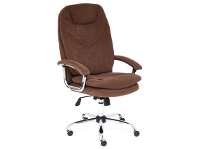 Кресло офисное Softy lux флок коричневый в Миньяре - minyar.mebel74.com | фото 1