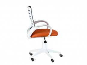 Кресло оператора Ирис white стандарт черный/оранжевый в Миньяре - minyar.mebel74.com | фото 2