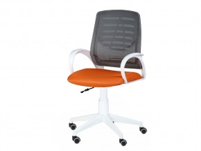 Кресло оператора Ирис white стандарт черный/оранжевый в Миньяре - minyar.mebel74.com | фото 3