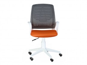 Кресло оператора Ирис white стандарт черный/оранжевый в Миньяре - minyar.mebel74.com | фото 4