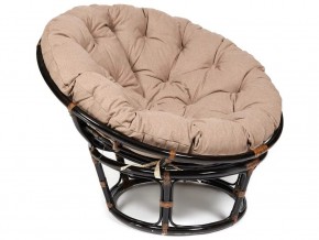 Кресло Papasan 23/01 W с подушкой Antique brown, экошерсть Коричневый в Миньяре - minyar.mebel74.com | фото