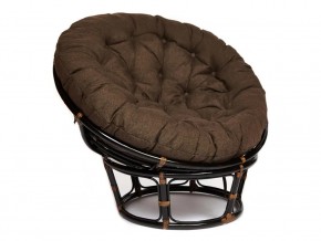 Кресло Papasan 23/01 W с подушкой Antique brown, ткань Коричневый в Миньяре - minyar.mebel74.com | фото 1