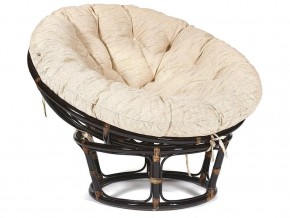 Кресло Papasan 23/01 W с подушкой Antique brown, ткань Старт в Миньяре - minyar.mebel74.com | фото