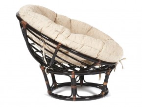 Кресло Papasan 23/01 W с подушкой Antique brown, ткань Старт в Миньяре - minyar.mebel74.com | фото 3