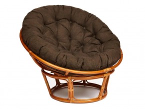 Кресло Papasan 23/01 W с подушкой Cognac, ткань Коричневый в Миньяре - minyar.mebel74.com | фото 1