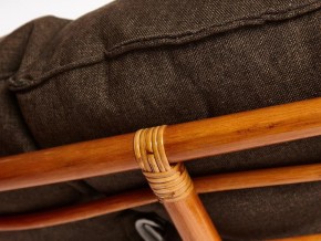 Кресло Papasan 23/01 W с подушкой Cognac, ткань Коричневый в Миньяре - minyar.mebel74.com | фото 3
