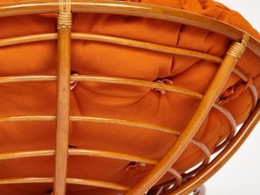Кресло Papasan 23/01 W с подушкой Cognac, ткань Оранжевый в Миньяре - minyar.mebel74.com | фото 2