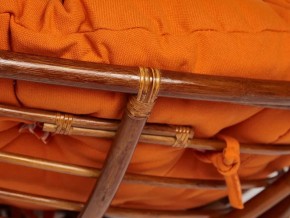 Кресло Papasan 23/01 W с подушкой Pecan, ткань Оранжевый в Миньяре - minyar.mebel74.com | фото 3