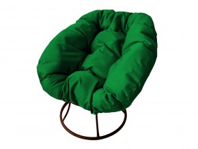 Кресло Пончик без ротанга зелёная подушка в Миньяре - minyar.mebel74.com | фото
