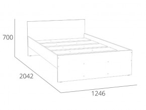 Кровать 1200 НМ 011.53-02 Симпл Дуб Сонома в Миньяре - minyar.mebel74.com | фото 2